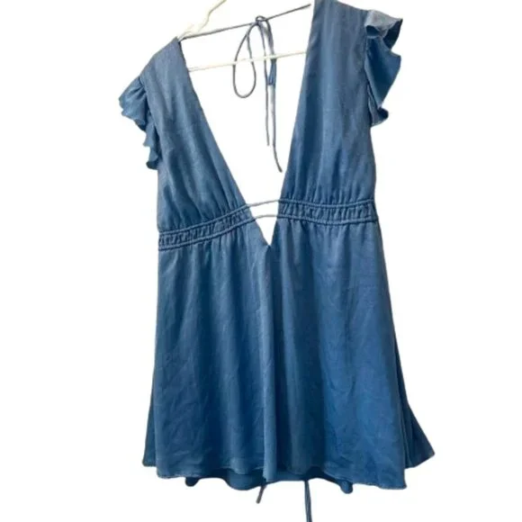Lucy in the Sky | Dresses | Stunning Sophisticated Lucy In The Sky Plunge  Aline Dress In Blue | Poshmark